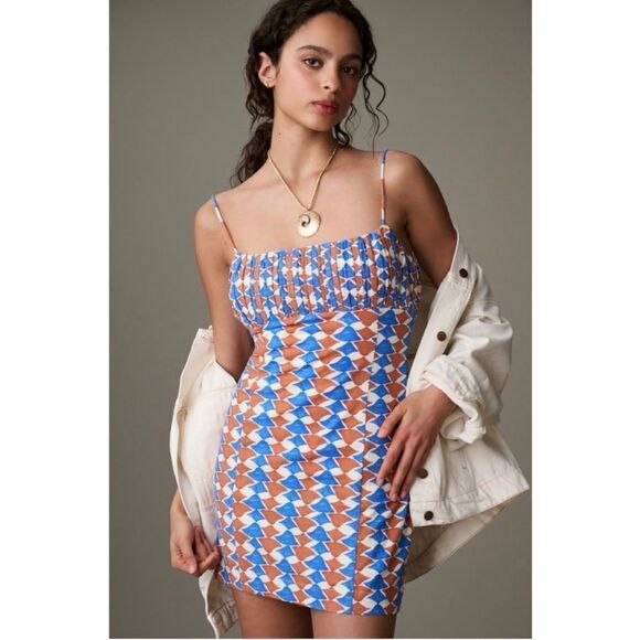 NEW Anthropologie Maeve The Ophelia Sleeveless Linen Slim Mini Dress Size 2 - Picture 4 of 5